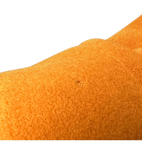 Vintage Loewe Jacket Coat Womens Medium Orange Open Cashmere Wool Belted Pockets - Picture 8 of 12